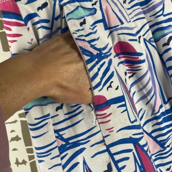 Talbots Nautical Sailboat Print Skort S - Picture 5 of 10